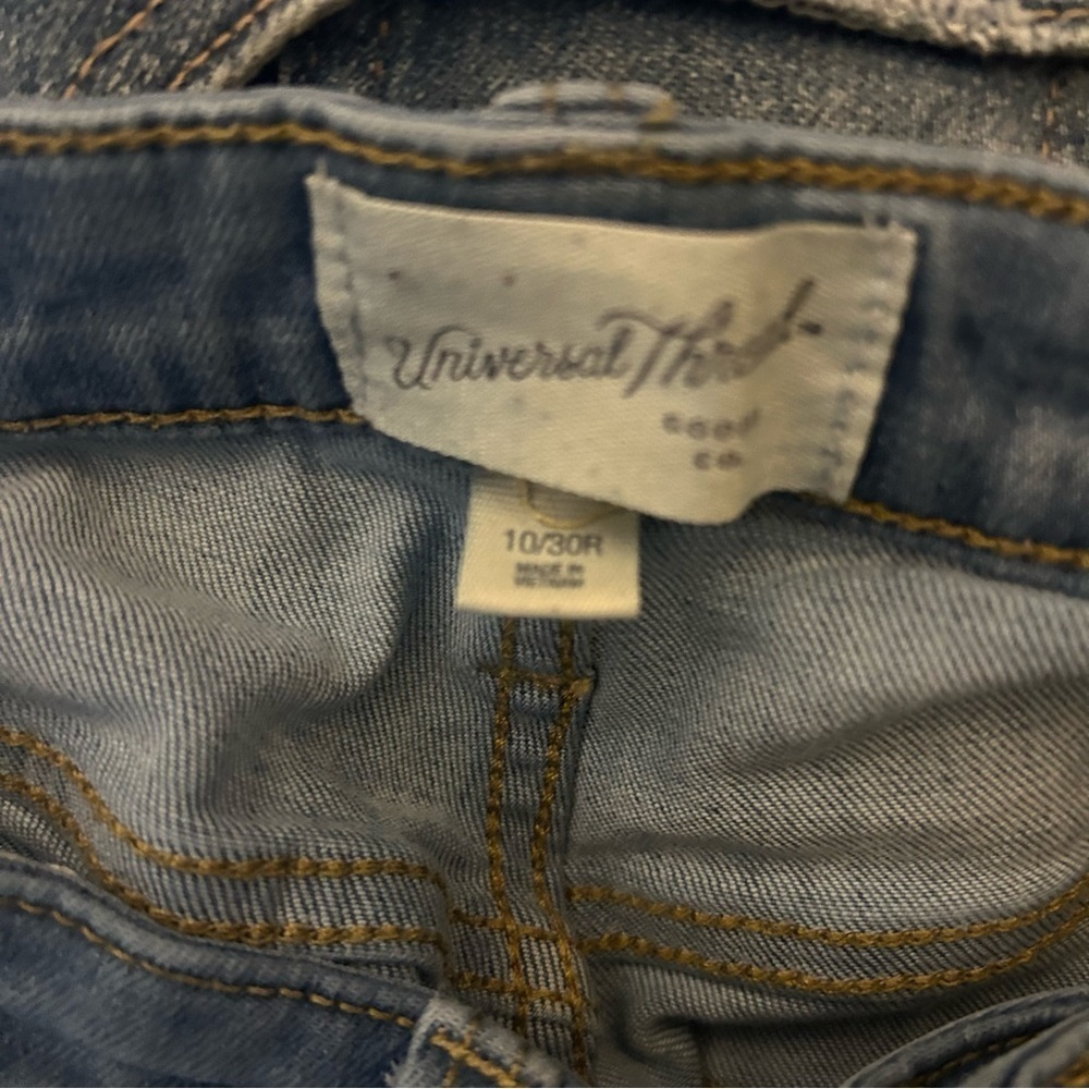 Universal Thread High Rise Skinny Jeans Button Fly Distressed 10 - Picture 9 of 12